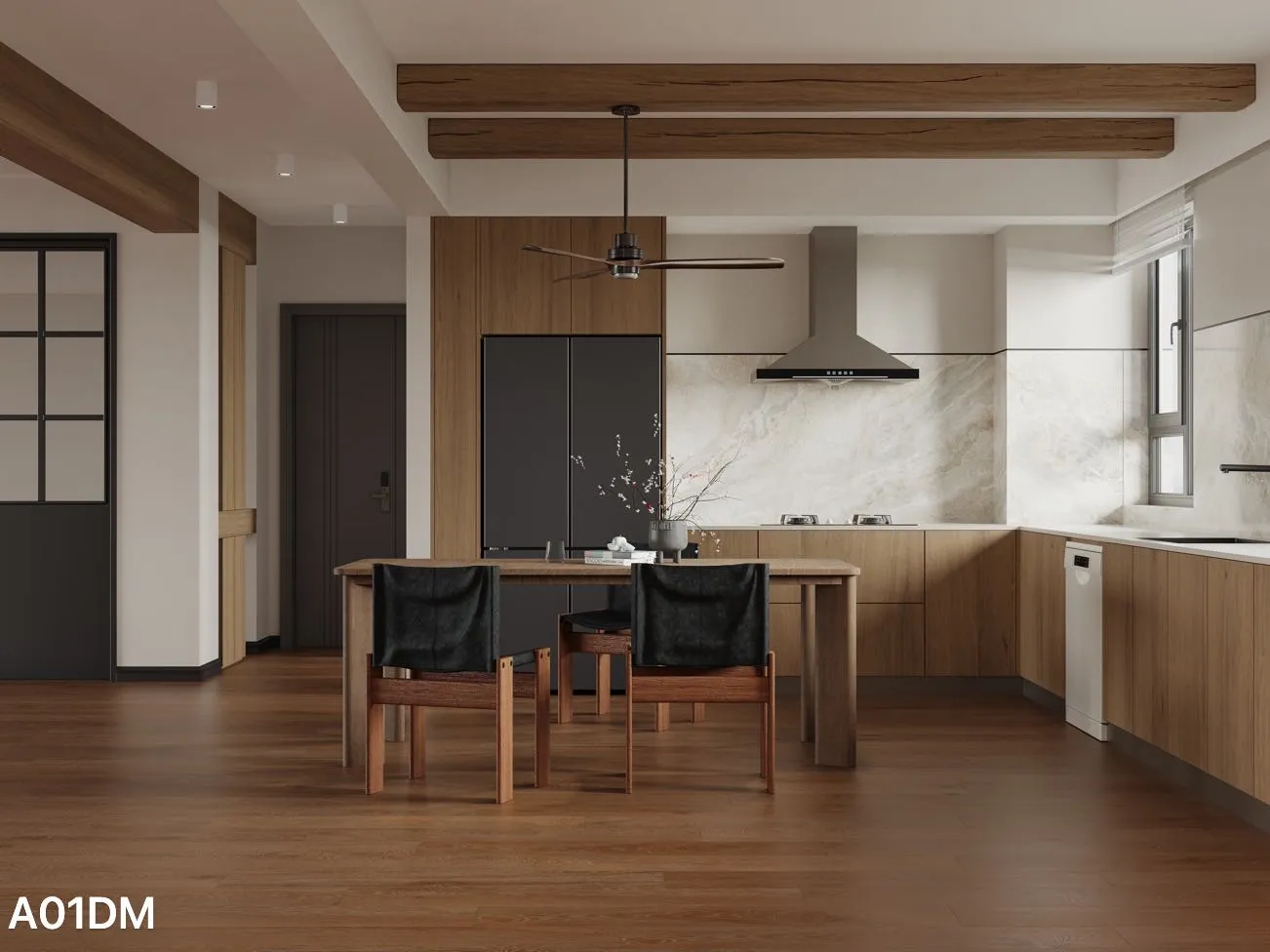 Warm Brown Whitewashed Oak Wood Look Porcelain Tile for Wall and Floor