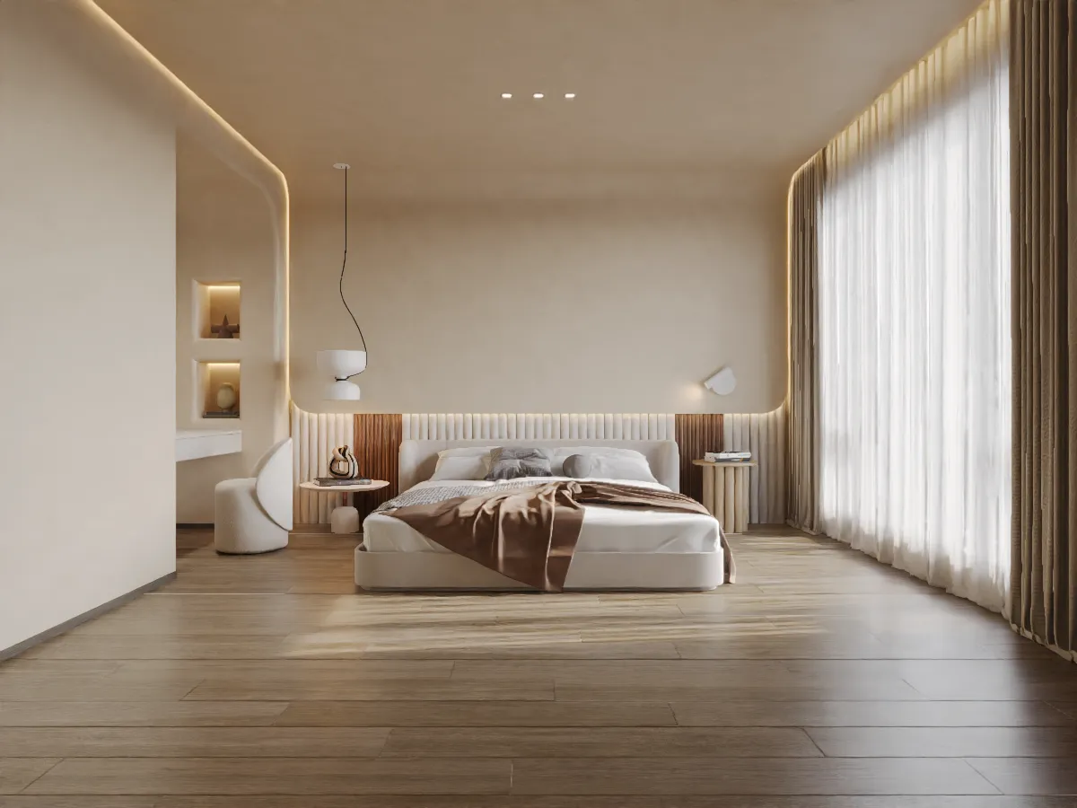 Taupe Beige Oak Wood Look Porcelain Tile for Wall and Floor