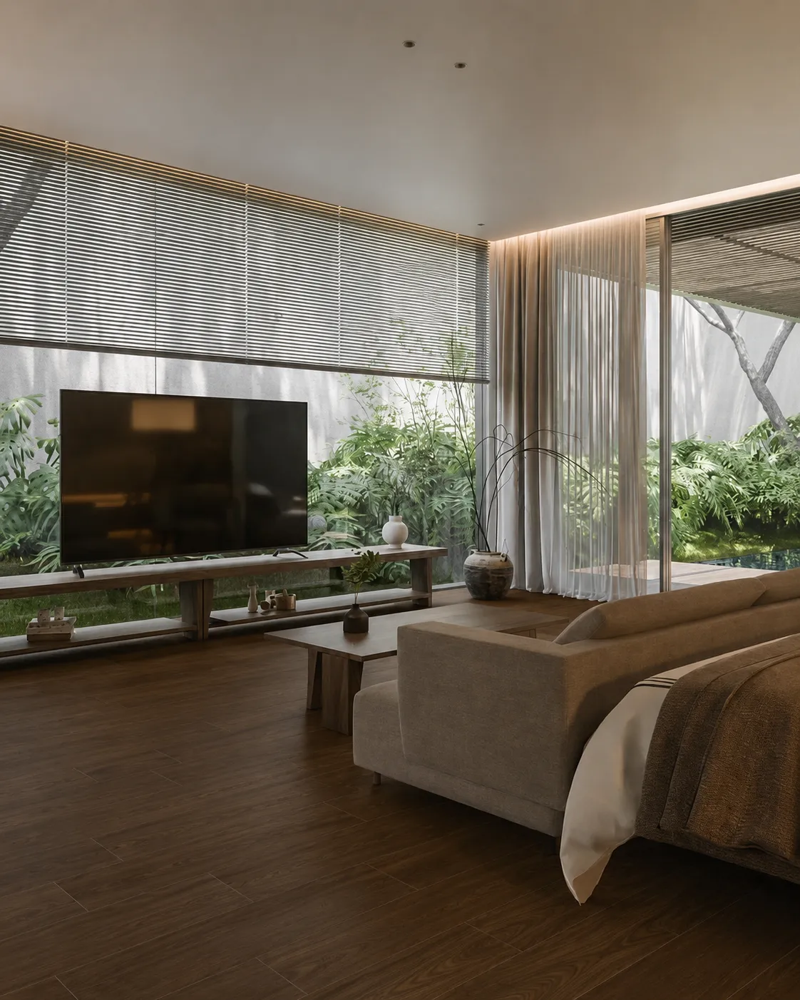 Espresso Brown Teak Wood Look Porcelain Tile for Wall and Floor