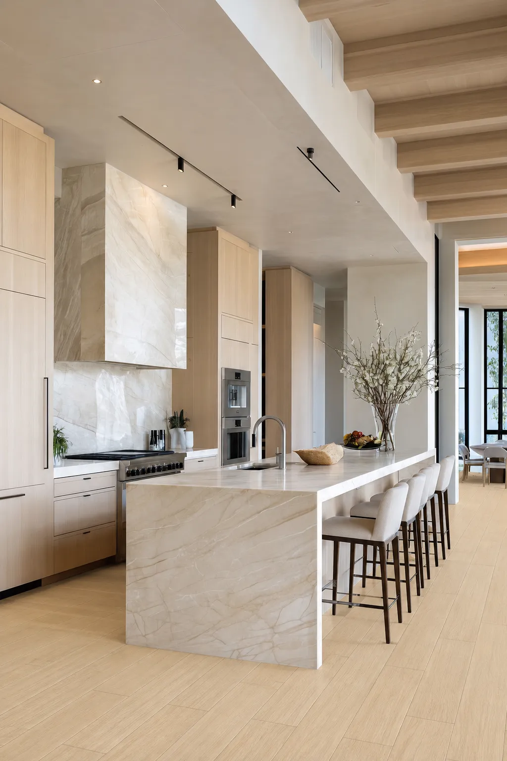 Light Beige Natural Oak Wood Look Porcelain Tile for Wall and Floor
