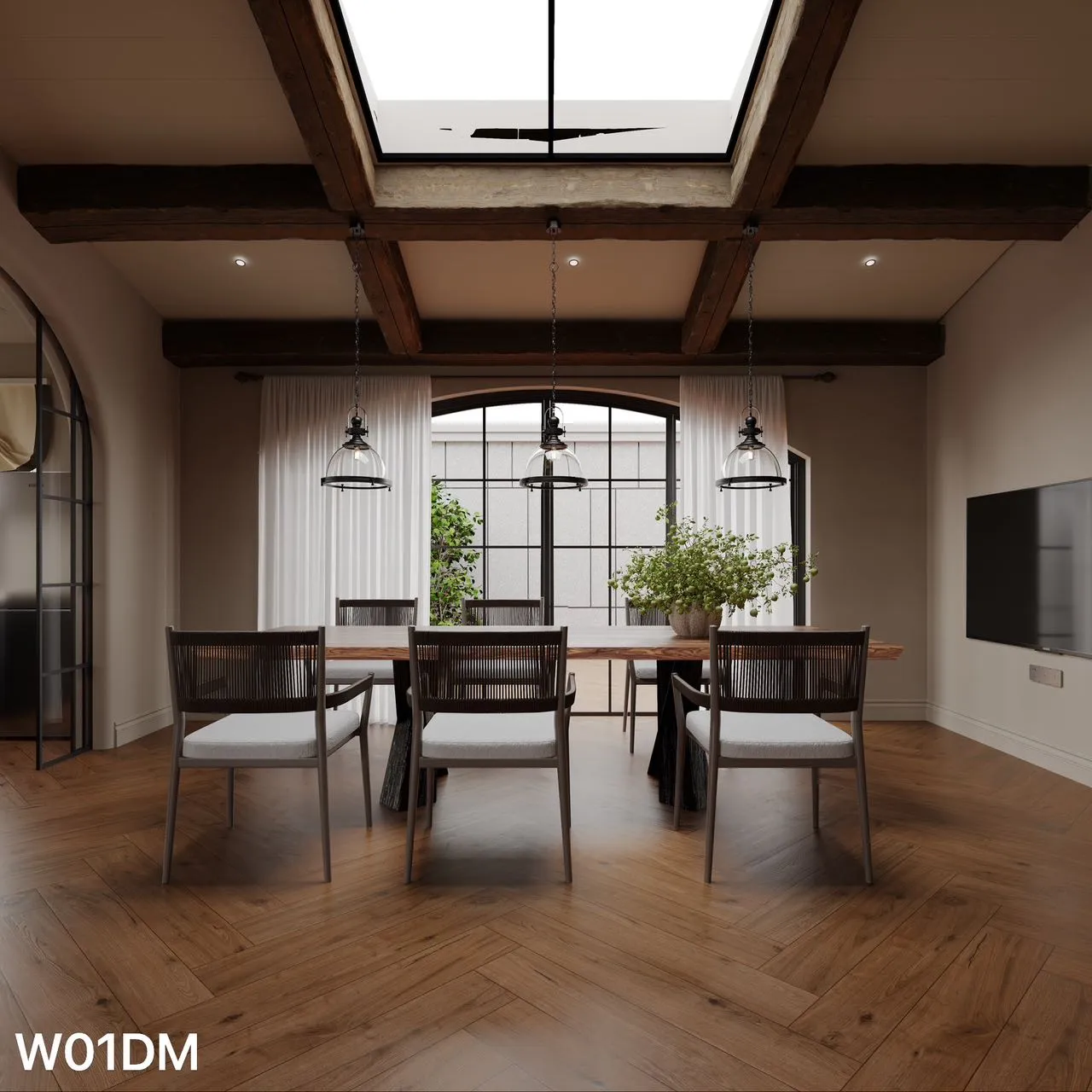 Beige Rustic Oak Wood Look Porcelain Tile for Wall and Floor