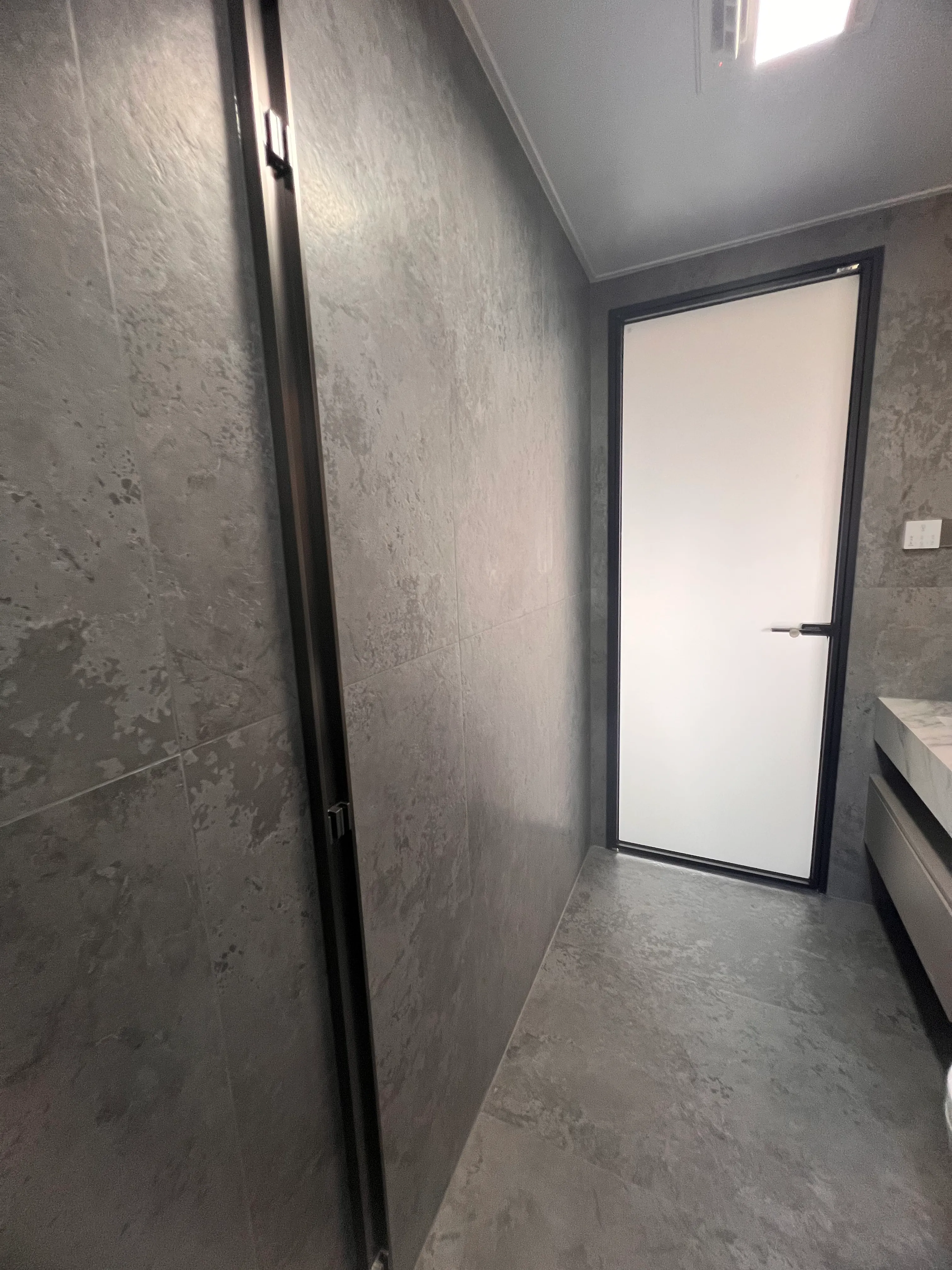 Quiet Luxury Bathroom with Concrete Look Tiles - Quiet Luxury Bathroom with Concrete Look Tiles 10