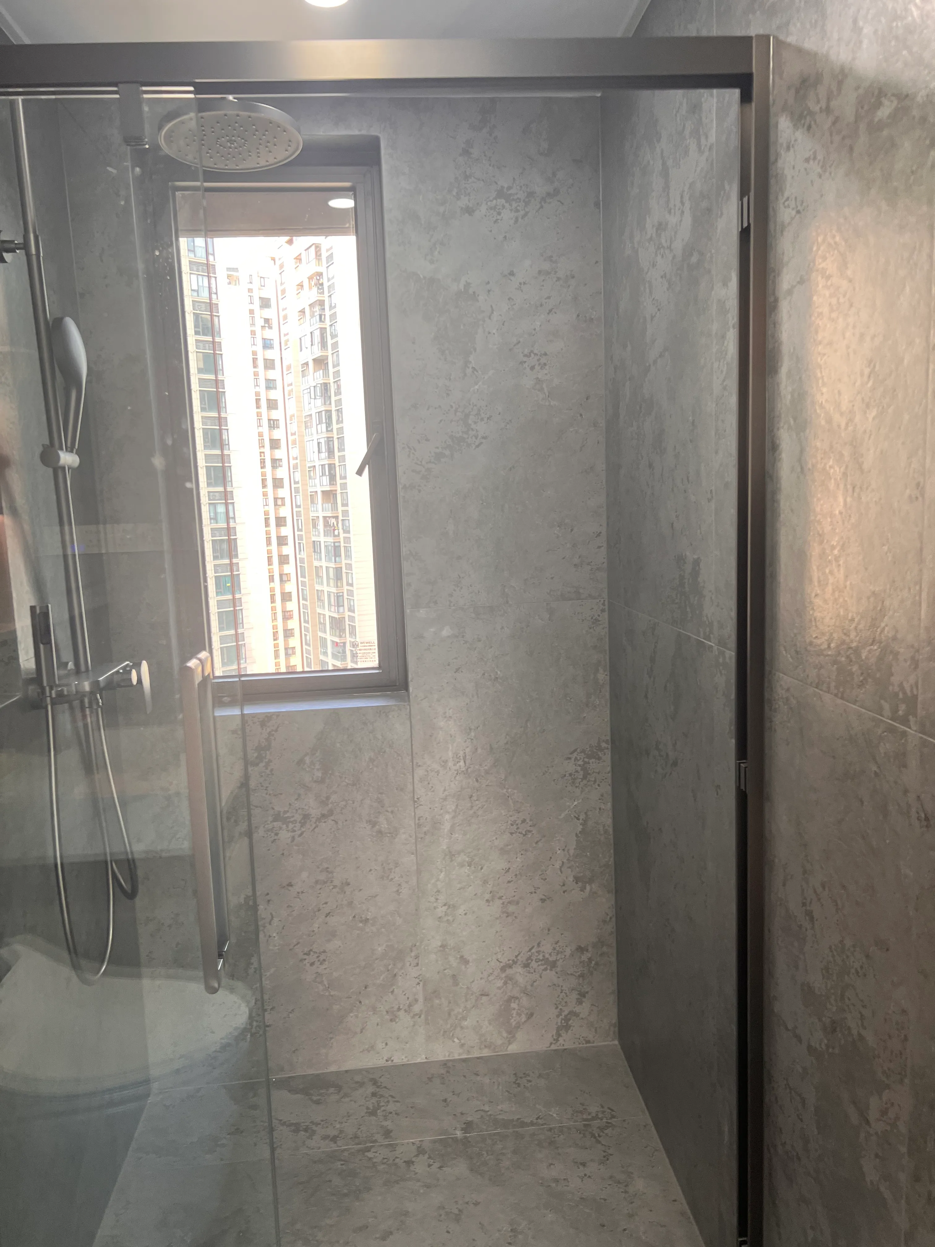 Quiet Luxury Bathroom with Concrete Look Tiles - Quiet Luxury Bathroom with Concrete Look Tiles 13
